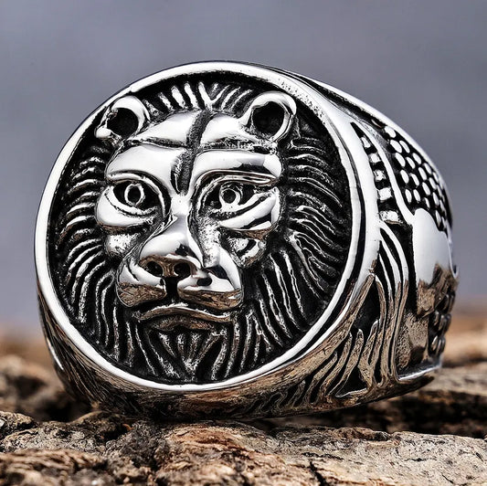 King Lion Head Ring